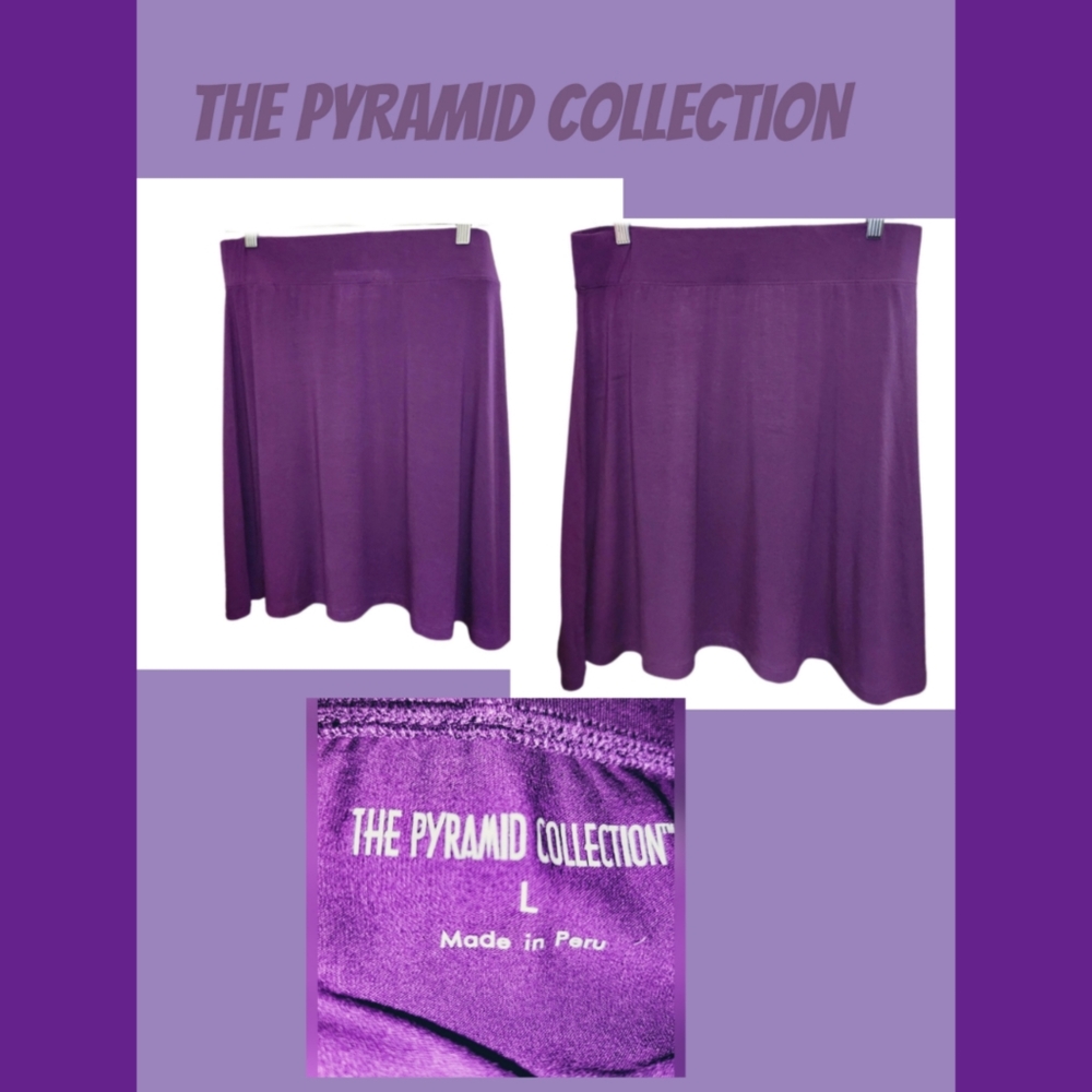 THE PYRAMID COLLECTION EVERY DAY KNIT JERSEY MINI SKIRT SIZE L